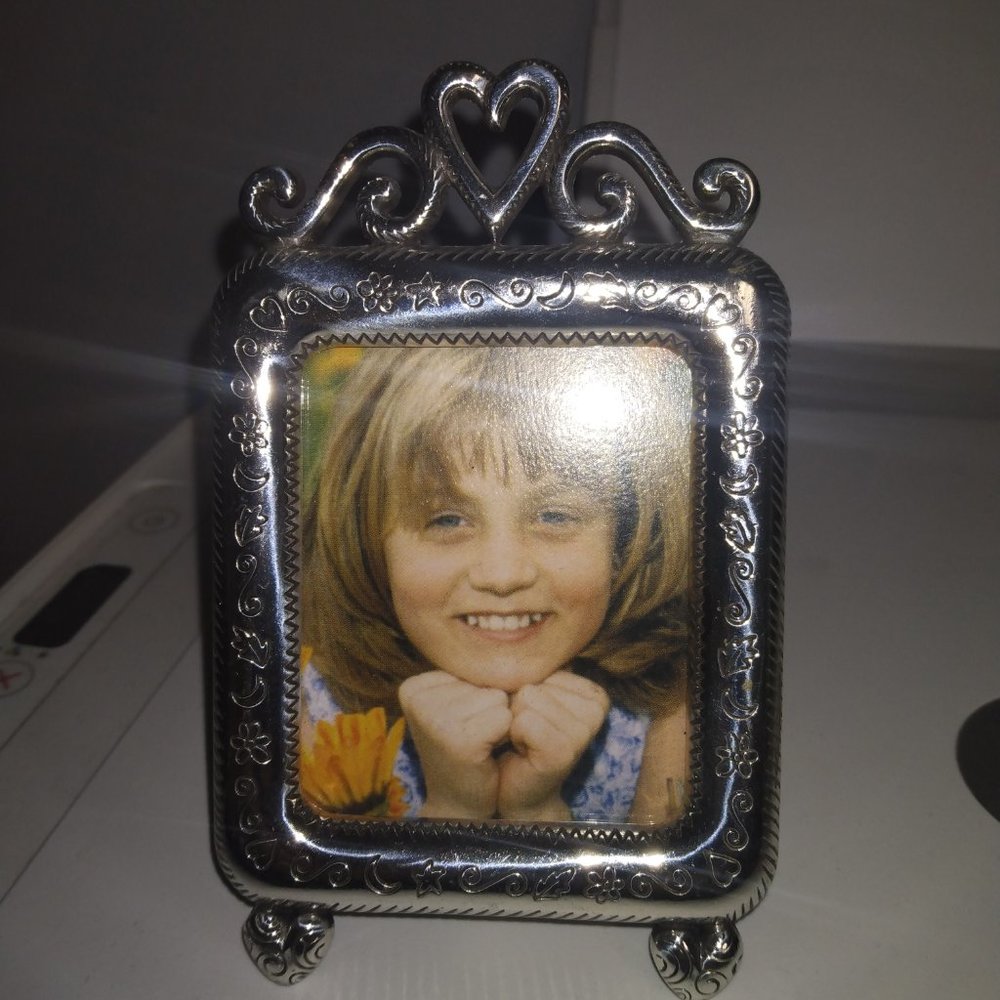 ❤️BRIGHTON Good Times Silver Heart Picture Frame